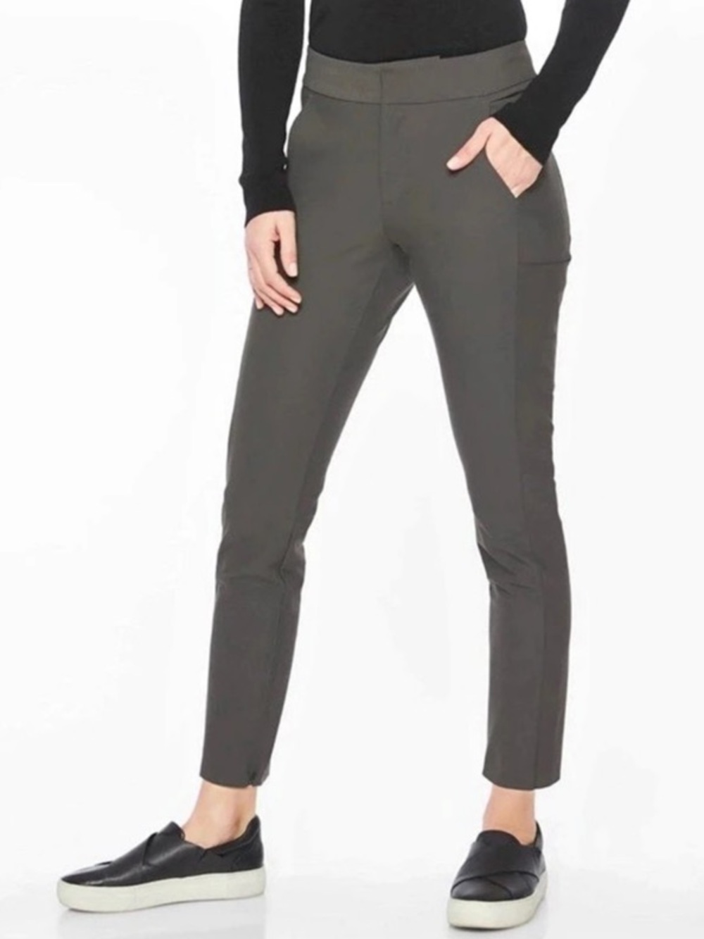 Athleta Stellar Trouser Pant Gray Size 6 Women’s